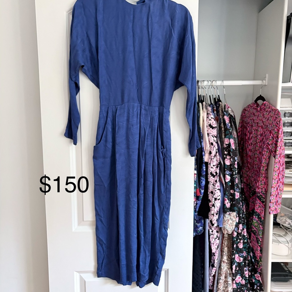 Elegant Blue Women's Dress
